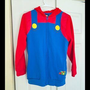 Super Mario Zip Up Hoodie Jacket Boys Tween
